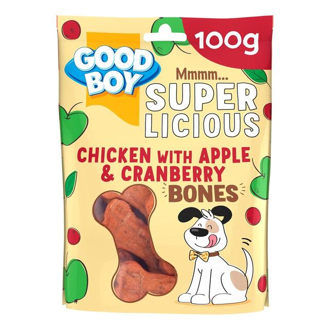 Good Boy Superlicious Chicken, Apple & Cranberry Bone Dog Treats