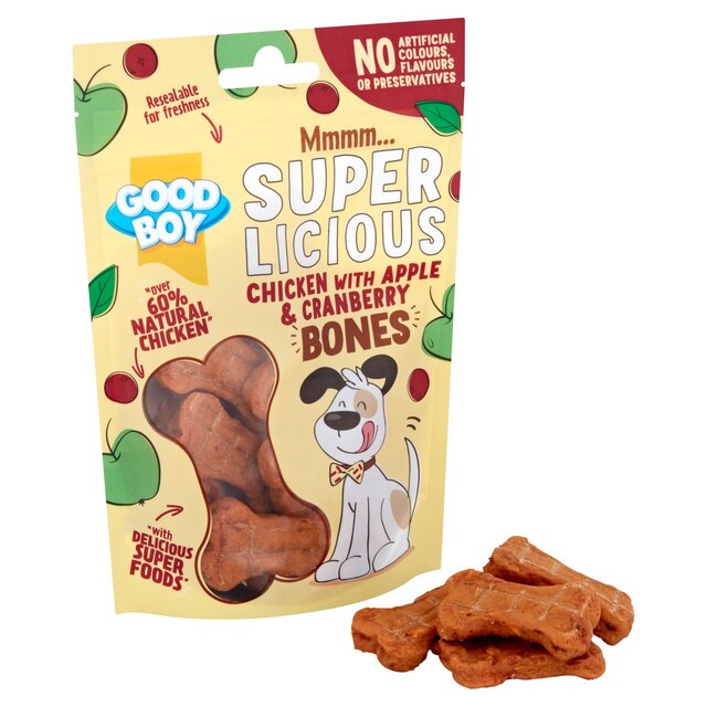 Good Boy Superlicious Chicken, Apple & Cranberry Bone Dog Treats thumbnail 3
