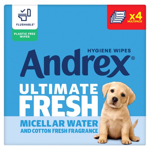 Andrex Ultimate Fresh Wipes Odour Control Quad Pack Moist Tissues thumbnail 2