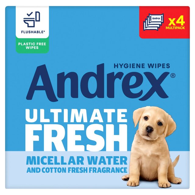Andrex Ultimate Fresh Wipes Odour Control Quad Pack, 4 x 36 Moist Tissues thumbnail 2