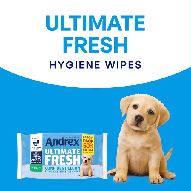 Andrex Ultimate Fresh Wipes Odour Control Quad Pack, 4 x 36 Moist Tissues thumbnail 5
