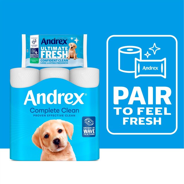 Andrex Ultimate Fresh Wipes Odour Control Quad Pack, 4 x 36 Moist Tissues thumbnail 7