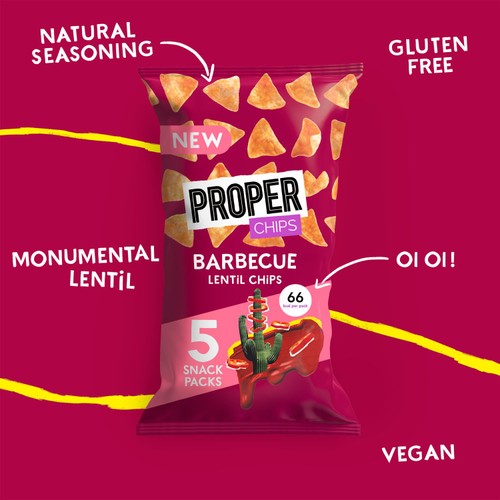 Properchips Barbecue Lentil Chips thumbnail 2