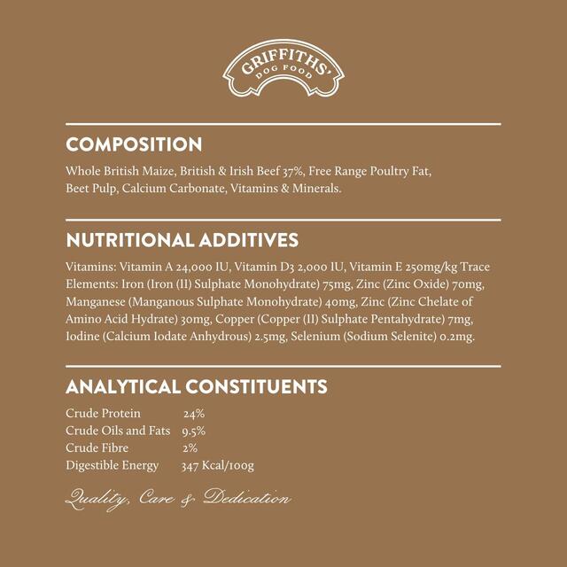 Griffiths' Original Beef Dry Dog Food thumbnail 7