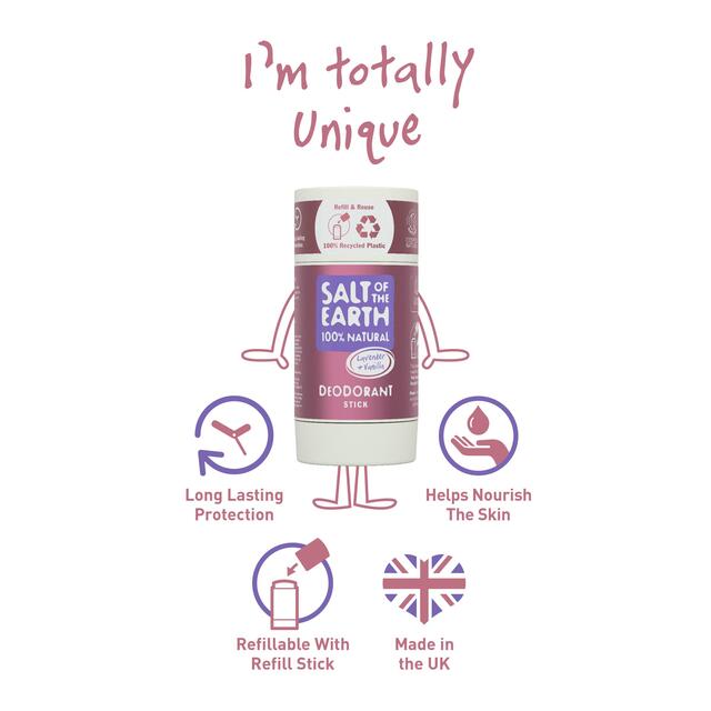 Salt of the Earth Lavender & Vanilla Natural Deodorant Stick thumbnail 2