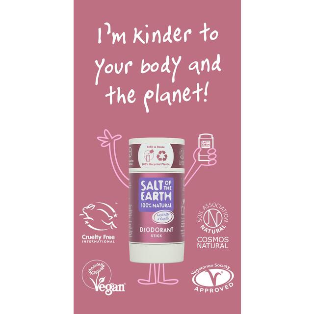 Salt of the Earth Lavender & Vanilla Natural Deodorant Stick thumbnail 3