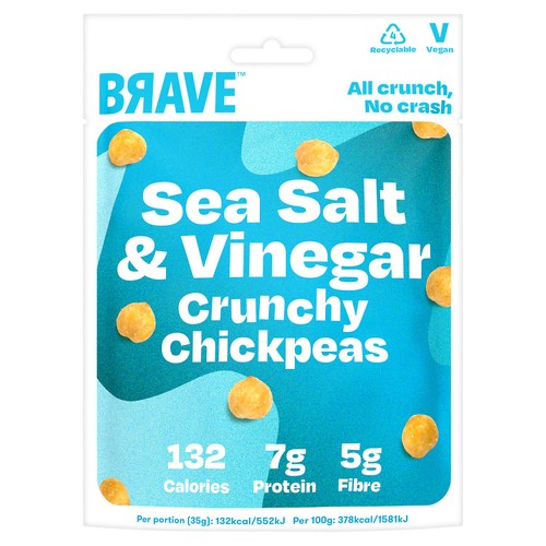 BRAVE Roasted Chickpeas Salt & Vinegar