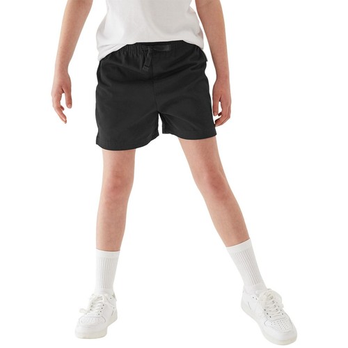 M&S Unisex Pure Cotton Shorts, 13-14 Years, Black thumbnail 2