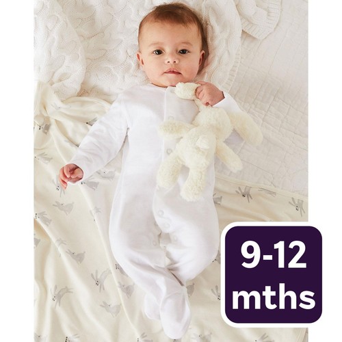 M&S 5PK Sleepsuits 9-12M