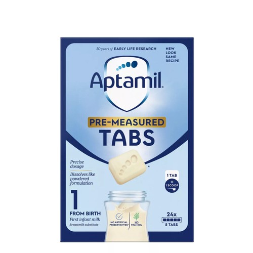 Aptamil 1 First Infant Baby Milk Formula Tabs from Birth 120 Tabs thumbnail 2