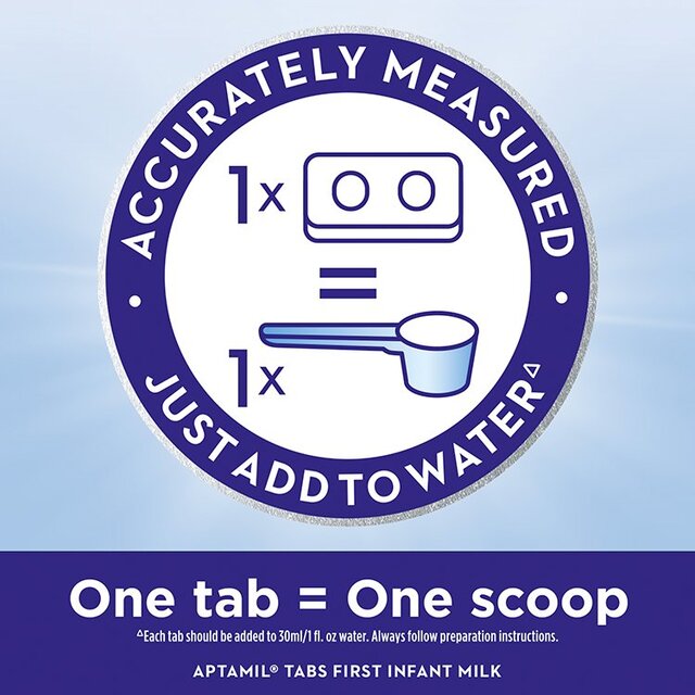 Aptamil 1 First Infant Baby Milk Formula Tabs from Birth 120 Tabs thumbnail 4