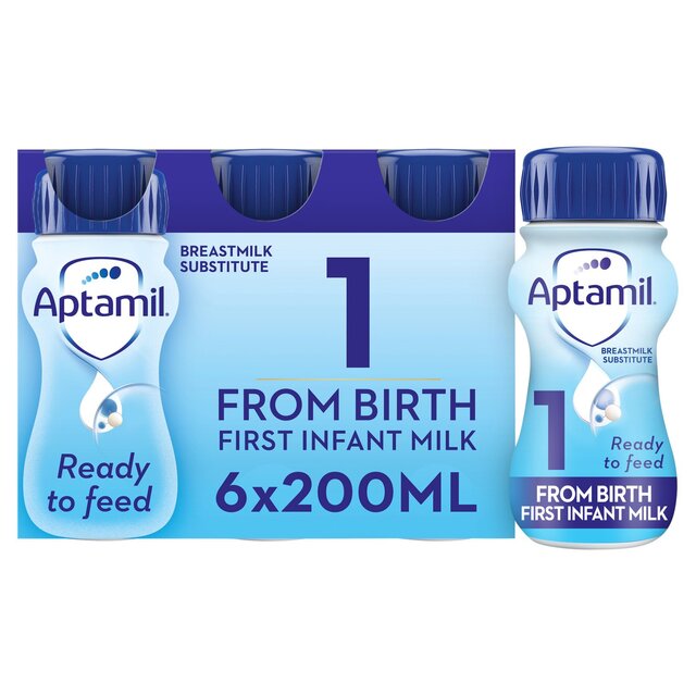 Aptamil 1 First Infant Baby Milk Formula Liquid Ready to Feed from Birth