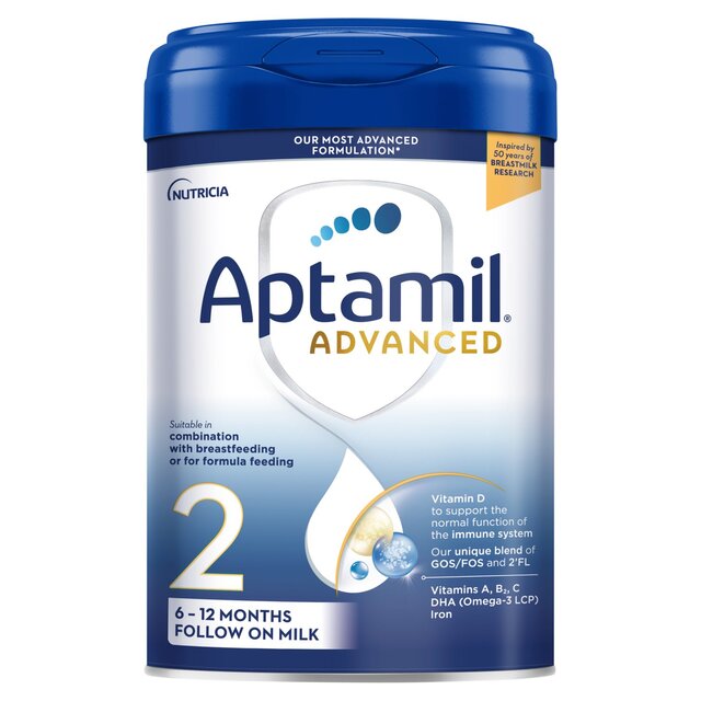 Aptamil Advanced 2 Follow On Baby Milk Formula Powder 6-12 Months thumbnail 2