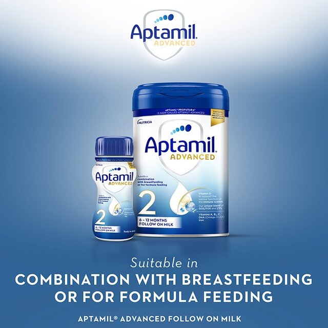 Aptamil Advanced 2 Follow On Baby Milk Formula Powder 6-12 Months thumbnail 8