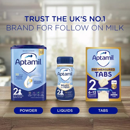 Aptamil 2 Follow On Baby Milk Formula Tabs 6-12 Months  thumbnail 7