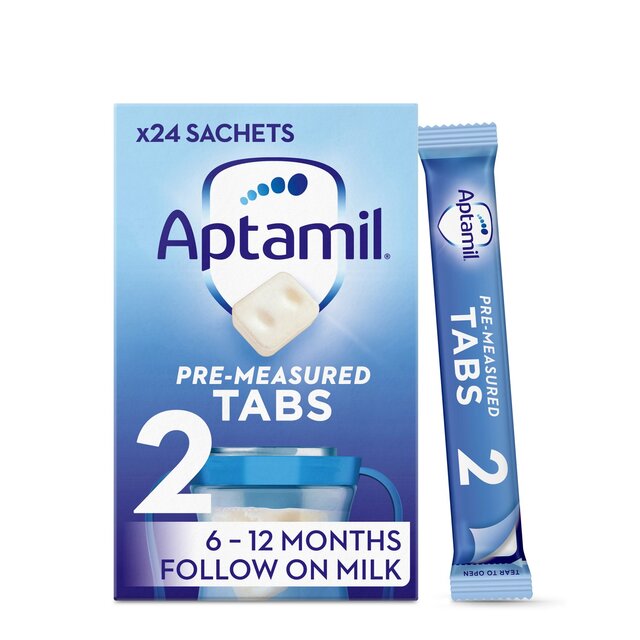 Aptamil 2 Follow On Baby Milk Formula Tabs 6-12 Months