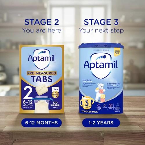Aptamil 2 Follow On Baby Milk Formula Tabs 6-12 Months  thumbnail 10