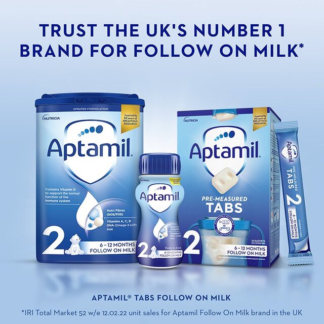 Aptamil 2 Follow On Baby Milk Formula Tabs 6-12 Months thumbnail 4