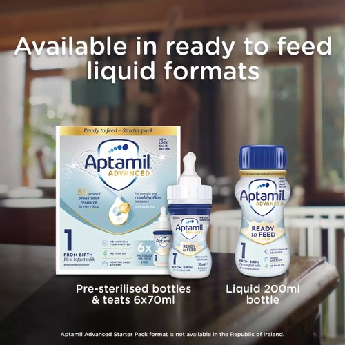 Aptamil Advanced 1 First Infant Baby Milk Formula Powder From Birth thumbnail 3