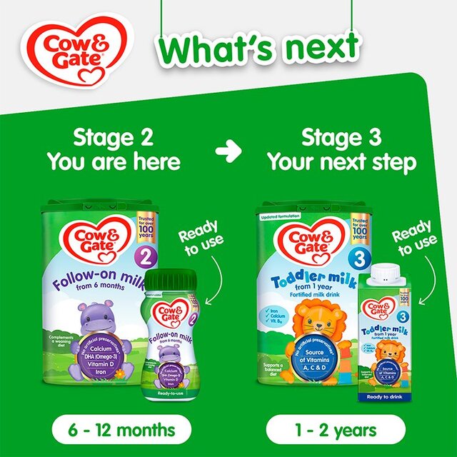Cow & Gate 2 Follow On Baby Milk Formula Liquid Ready to Feed 6-12 Months thumbnail 6