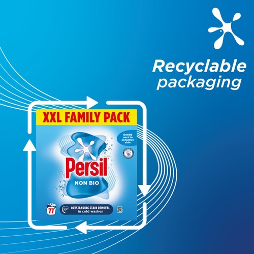 Persil Fabric Cleaning Washing Powder Non Bio 77 Washes thumbnail 4