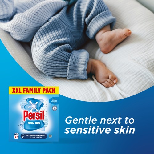 Persil Fabric Cleaning Washing Powder Non Bio 77 Washes thumbnail 5