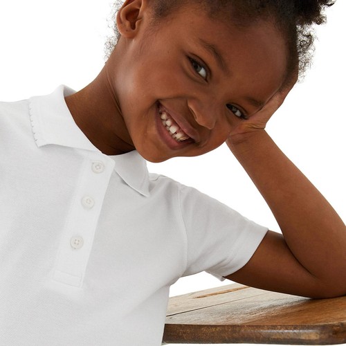 M&S Girls 2Pk Slim Fit Stayaway Polo 13-14 thumbnail 3