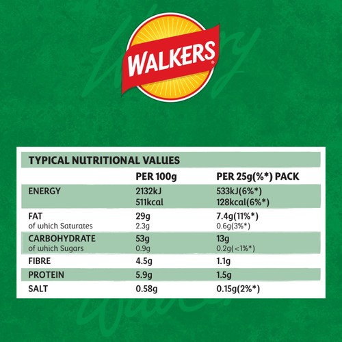 Walkers Lightly Salt & Vinegar Multipack Crisps thumbnail 3
