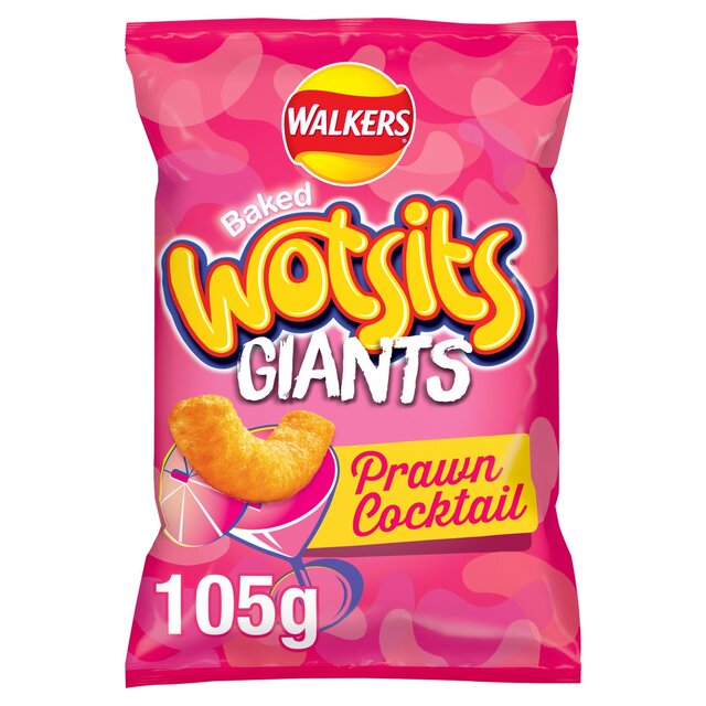 Walkers Wotsits Giants Prawn Cocktail Sharing Bag Snacks