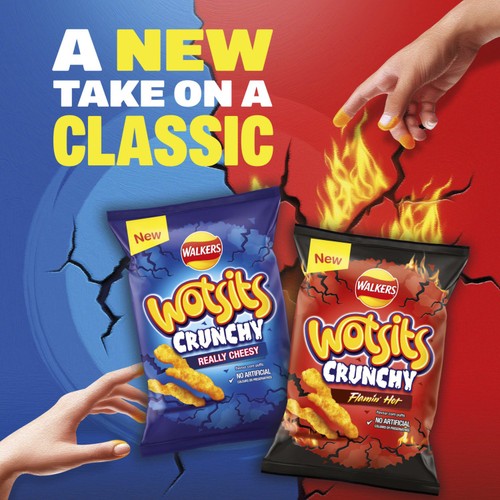 Walkers Wotsits Crunchy Really Cheesy Snacks Crisps 140g thumbnail 5