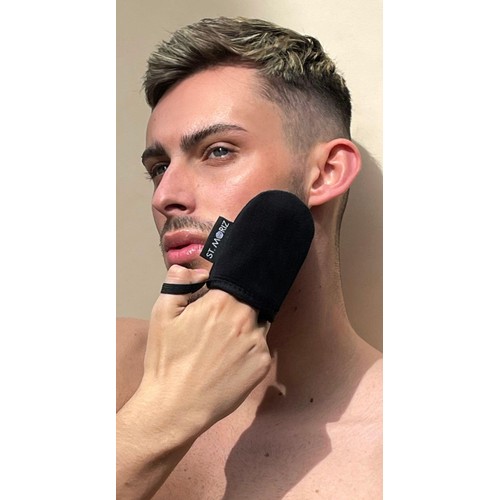 St Moriz Luxury Double Sided Tanning Mitt & Face Mitt Set thumbnail 3