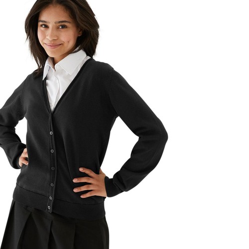 M&S Black 2pk Cotton Cardigan, 6-7Y thumbnail 3