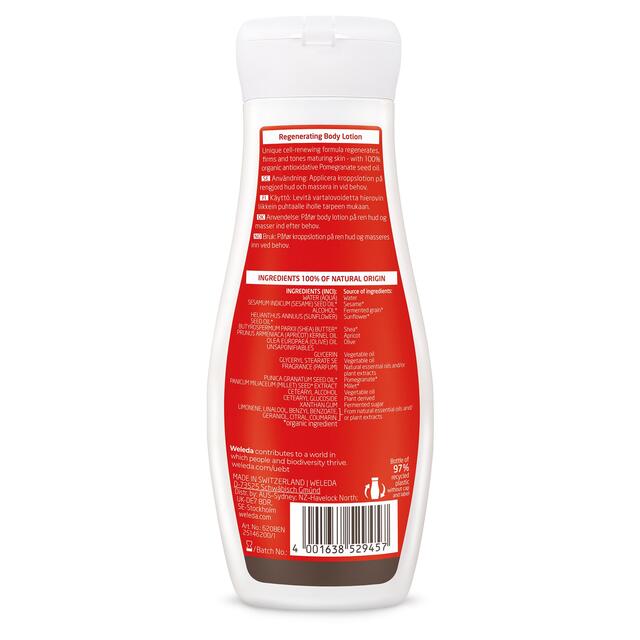 Weleda Pomegranate REGENERATING Body Lotion, Vegan thumbnail 2