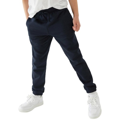 M&S Kids Cotton-Rich Joggers, 13-14 Years, Navy thumbnail 3