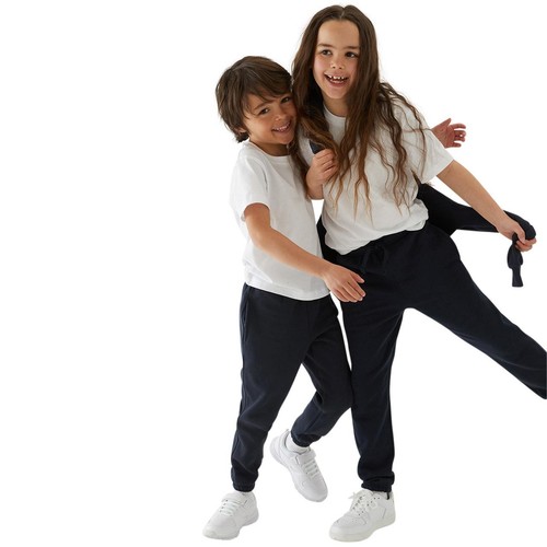 M&S Kids Cotton-Rich Joggers, 13-14 Years, Navy thumbnail 4
