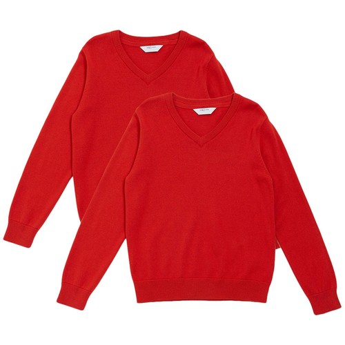 M&S Unisex 2Pk Cotton Jumper with Staynew 3-4 Y