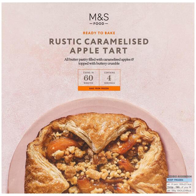 M&S Ready to Bake Caramelised Apple Tart Frozen
