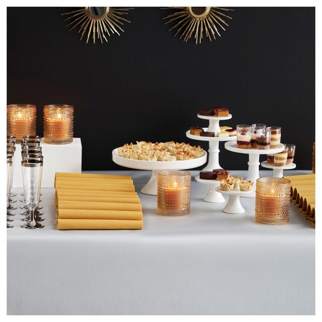 Silver Dunicel Table Cover 220X138cm thumbnail 2