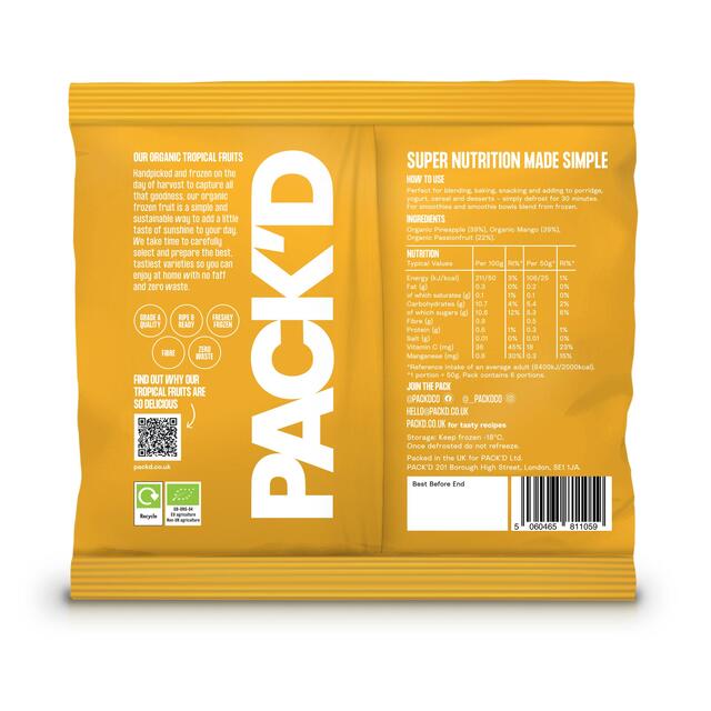 PACK'D Organic Tropical Fruits thumbnail 2