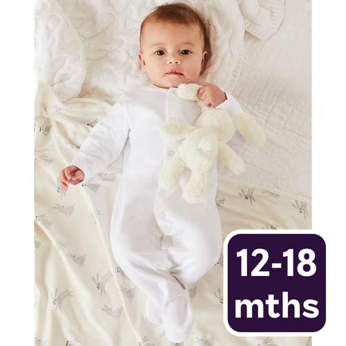 M&S 5P Sleepsuits 12-18M