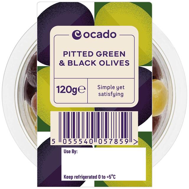 Ocado Pitted Green & Black Olives thumbnail 2