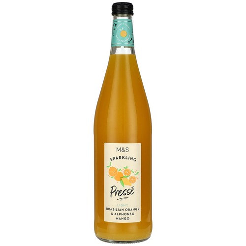M&S Sparkling Light Orange & Mango Presse