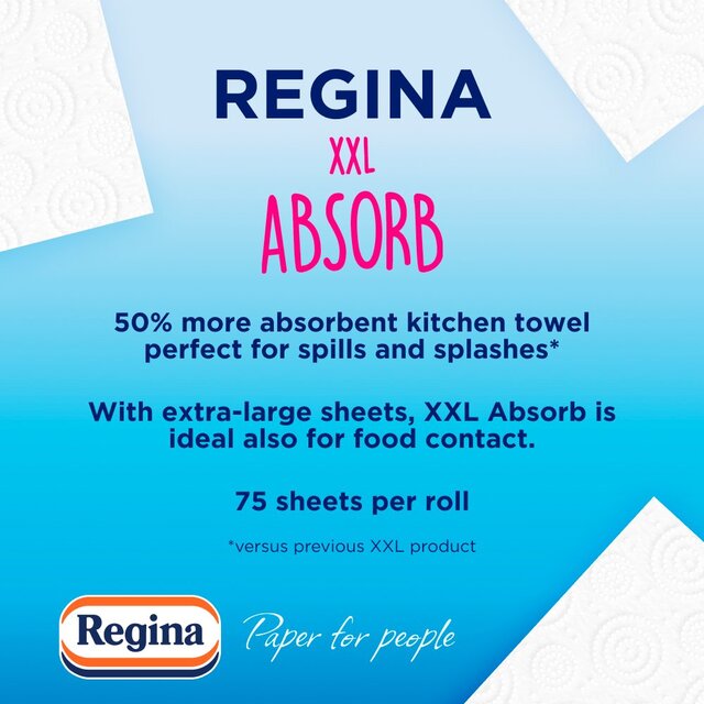 Regina Absorb Kitchen Roll 100 Supersized Sheets 1 Roll thumbnail 2