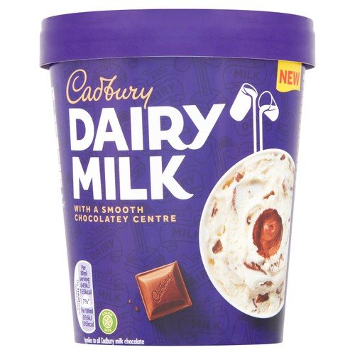 Cadbury Dairy Milk Ice Cream  Tub 480ml thumbnail 2