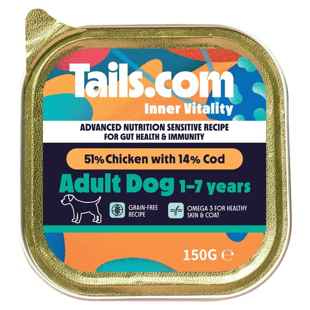 Tails.com Inner Vitality Sensitive Grain Free Dog Wet Food Chicken & Cod thumbnail 2