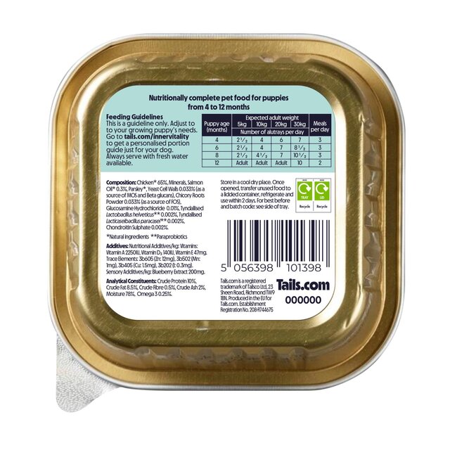 Tails.com Inner Vitality Puppy Dog Wet Food Chicken thumbnail 3