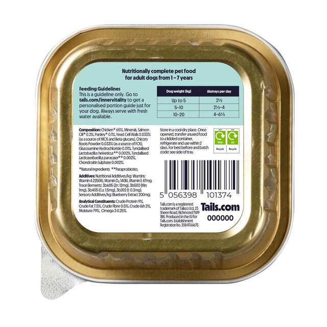 Tails.com Inner Vitality Adult Dog Wet Food Chicken thumbnail 3