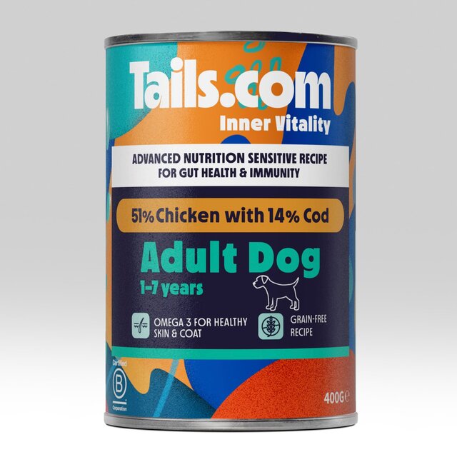 Tails.com Inner Vitality Sensitive Grain Free Dog Wet Food Chicken & Cod thumbnail 2