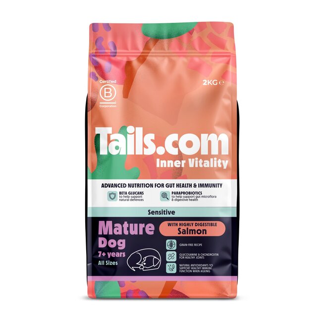 Tails.com Inner Vitality Sensitive Grain Free Mature Dog Dry Food Salmon thumbnail 2
