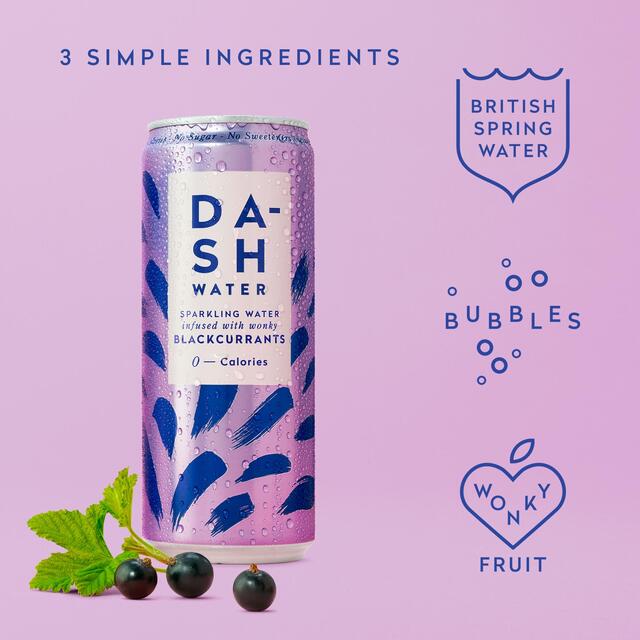 DASH Blackcurrant Infused Sparkling Water thumbnail 2